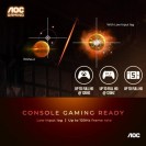 AOC 24G15N 24" Full HD 1920x1080, 180Hz 1ms, 1x HDMI 2.0, 1x Display Port, Adaptive-Sync Gaming Monitor