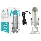 Blue Yeti BLACKOUT- USB  Microphone - Streaming, Podcasting, Vocal Recording, Compatible with iMac, Laptop, Desktop Computer - White