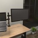 Klip Xtreme - Desktop Monitor and laptop mount - 1x -Laptop 1x Monitor up to 32"