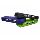 Klip Xtreme - 4 ports USB 2.0- USB Hub - Blue