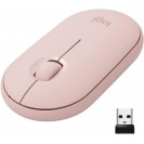 Logitech Pebble M350 Wireless Mouse with Bluetooth or USB - Rose