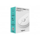 Logitech Pebble M350 Wireless Mouse with Bluetooth or USB - White