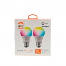 Nexxt Home Smart Wi-Fi LED 110V - A19 Multicolor, 2 Packs