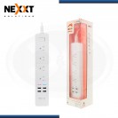 Nexxt Solutions NHP-E610 Smart Wi-Fi Surge Protector - 4 Outlet & 4 USB