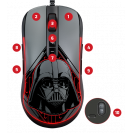 Primus Gaming GLADIUS12400T Star Wars Limited Collectors Edition Dark Side Wired 10 Button Gaming Mouse