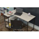 Xtech Single-level L-shaped computer desk with shelves