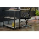 Xtech Single-level L-shaped computer desk with shelves