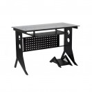Xtech CT-1211 Computer Desk with Tempered Glass Top Black